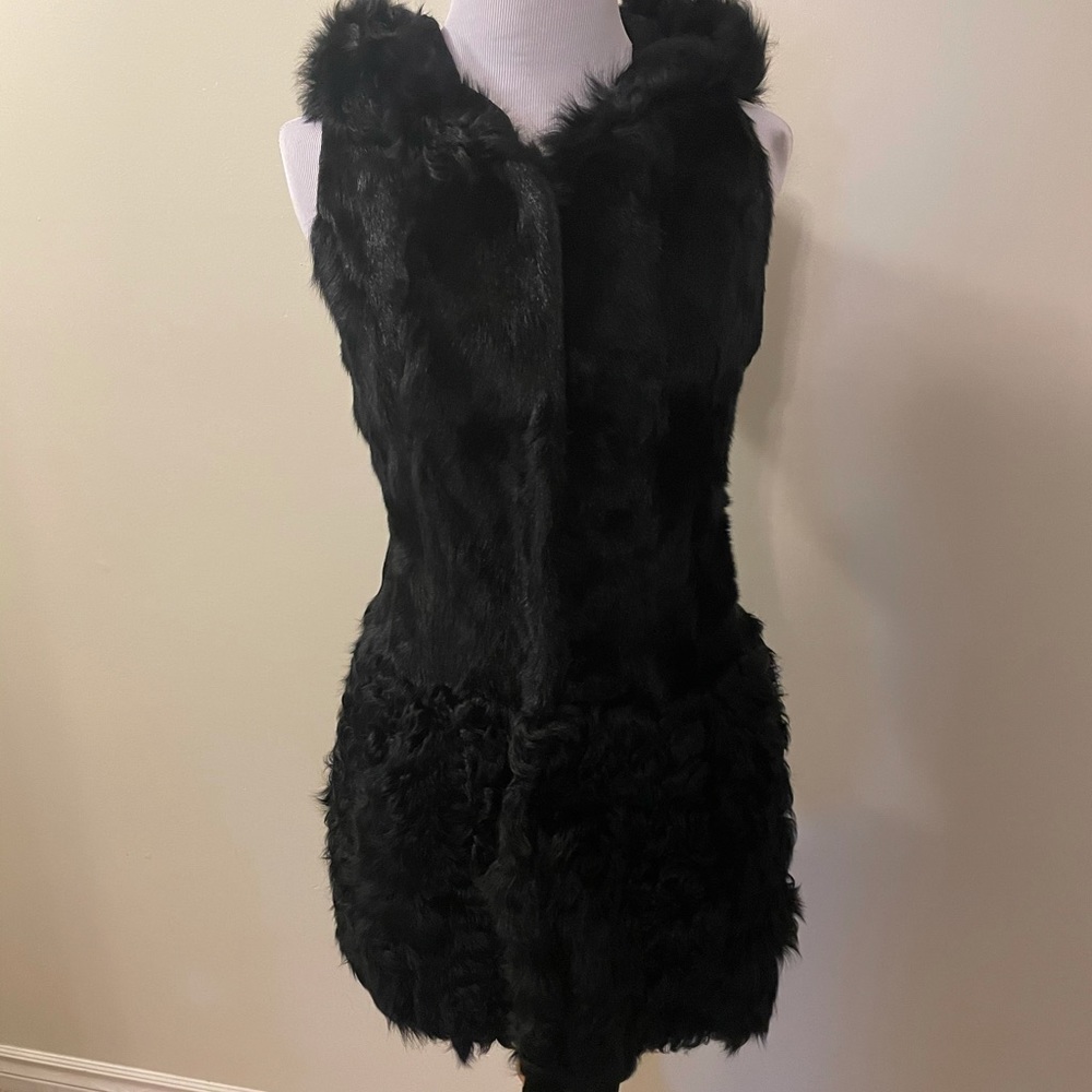 Beautiful real fur long vest